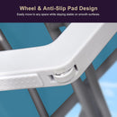 PURPLE LEAF Patio Chaise Lounge Chair Outside Aluminum Plastic Stackable Tanning Chairs for Pool Sunbathing Beach Deck Outdoor Lounger