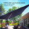 PURPLE LEAF SUNBRELLA Fabric Large Cantilever Umbrella Double Top Deluxe Rectangle Patio Umbrella with Wood Pattern