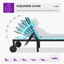 PURPLE LEAF Patio Tanning Chaise Lounge Chair Set with Face Down Hole