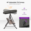 PURPLE LEAF Outdoor Swing Chair Patio Porch Swing - Barcelona Series