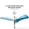 PURPLE LEAF Pool Umbrella Outdoor Cantilever Umbrella with In-ground Base
