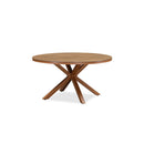 PURPLE LEAF Round & Rectangle Outdoor Dining Table HPL Aluminum Tabletop Modern Dining Table for Deck Kitchen