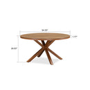 PURPLE LEAF Round & Rectangle Outdoor Dining Table HPL Aluminum Tabletop Modern Dining Table for Deck Kitchen