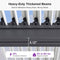 PURPLE LEAF Louvered Pergola Grey Outdoor Aluminum Pergola with Roller Blinds Adjustable Gazebo Rainproof for Patio Deck Garden