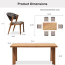 PURPLE LEAF 7 / 9 / 11 pcs Outdoor Dining Set Patio Dining Furniture for Lawn Backyard Deck Brown