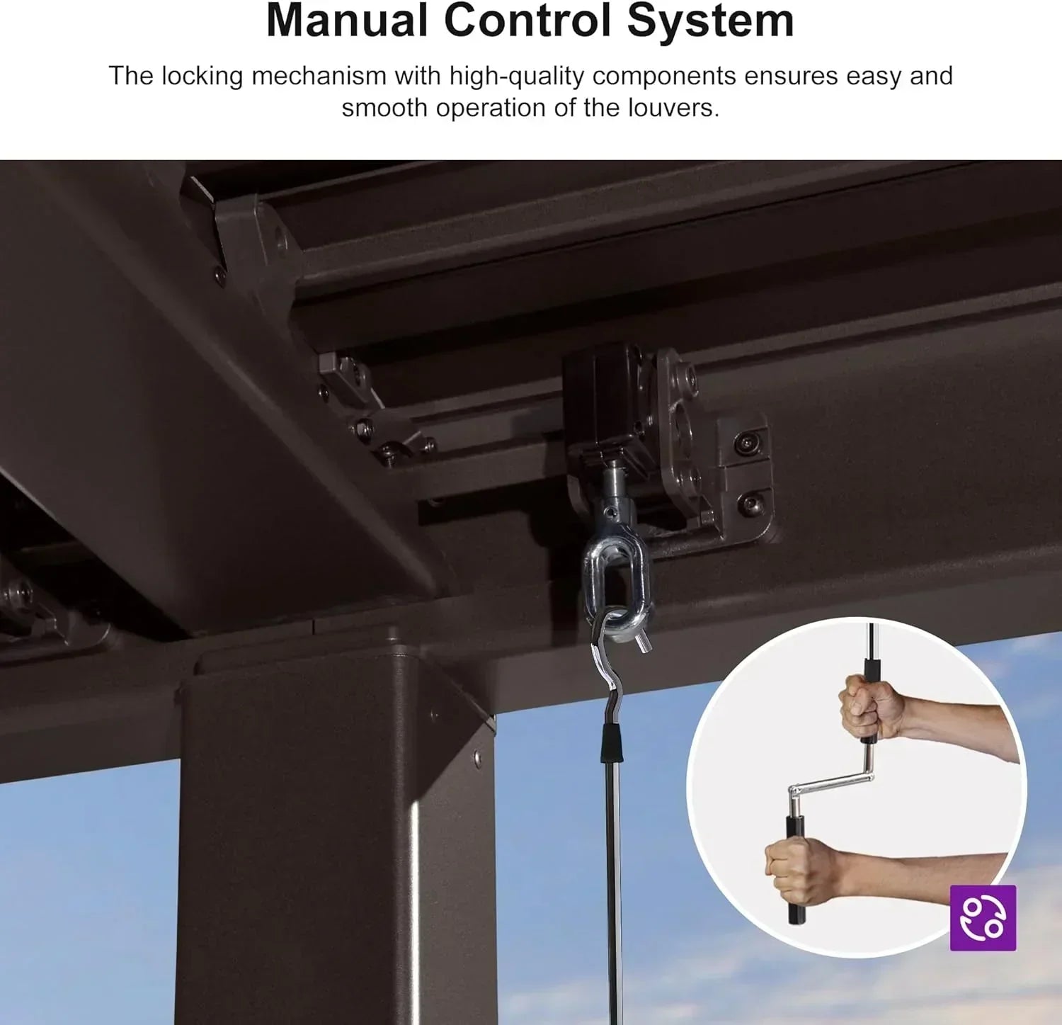 Louvered Pergola | Adjustable Louvers & LEDs, Aluminum