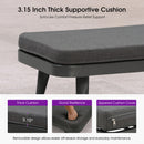 PURPLE LEAF Outdoor Chaise Lounge Thick Cushion, Aluminum Frame Patio Lounge Chair with Pillow & Lumbar Support, Wicker Armrests Sun Lounger for Poolside, Backyard, All-Weather Use