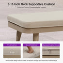 PURPLE LEAF Outdoor Chaise Lounge Thick Cushion, Aluminum Frame Patio Lounge Chair with Pillow & Lumbar Support, Wicker Armrests Sun Lounger for Poolside, Backyard, All-Weather Use