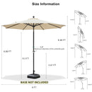 PurpleLeaf  patio-umbrella-dimensions-from-multipal-angle