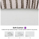 Clearance - PURPLE LEAF Patio Sunbrella Bar Stools Rattan Bar Aluminum Bar Stool Outdoor Barstools with Back and Cushion for Garden Kitchen Island