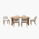 PURPLE LEAF 7/9/11 Pieces Dining Set Patio Metal Rectangular Table and Wicker Rattan Chairs