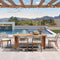 PURPLE LEAF 7/9/11 Pieces Dining Set Patio Metal Rectangular Table and Wicker Rattan Chairs