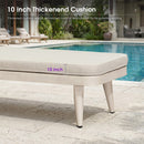 PURPLE LEAF Patio Chaise Lounge Chair  Aluminum Pool Lounge Chairs for Outdoor with 2 Cushions for Deck, Pool, Lawn, Garden, Courtyard, Porch