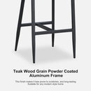 Clearance-PURPLE LEAF Modern Bar Stool Set of 2, Woven Counter Stools with Back, Bistro Bar Stools