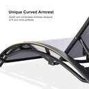 PURPLE LEAF Patio Chaise Lounge Set Outdoor Beach Pool Sunbathing Lawn Lounger Recliner Chair Outside Chairs with Side Table Included