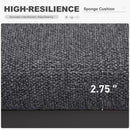 PURPLE LEAF Caesar Outdoor Dining Set Aluminum Luxury Patio Furniture Table and Chairs Set with Olifen Removable Thick Cushion and Pillow Patio Dining Sets for Garden Deck