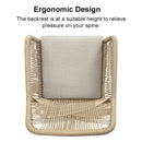 PURPLE LEAF Outdoor Dining Set All-Weather PE Rattan Outdoor Patio Furniture Set with Aluminum Frame