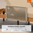 PURPLE LEAF Outdoor Chaise Lounge Patio Lounge Chair Recliner with Side Table and Cushion for Poolside Balcony Backyard