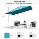 PURPLE LEAF White Outdoor Patio Umbrella Economical Large Patio Umbrellas