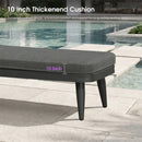 PURPLE LEAF Patio Chaise Lounge Chair  Aluminum Pool Lounge Chairs for Outdoor with 2 Cushions for Deck, Pool, Lawn, Garden, Courtyard, Porch