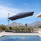 PURPLE LEAF Deluxe Left-Right Tilting Patio Umbrella Outdoor Swivel Cantilever Umbrellas