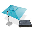 PURPLE LEAF Rectangular Large Outdoor Cantilever Umbrella With Base for Garden, Pool
