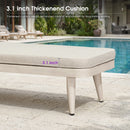 PURPLE LEAF Patio Chaise Lounge Chair  Aluminum Pool Lounge Chairs for Outdoor with 2 Cushions for Deck, Pool, Lawn, Garden, Courtyard, Porch