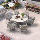 PURPLE LEAF 2 Pieces  Sunbrella Patio Dining Chairs with All-Weather Wicker Back and Comfortable Cushions for Deck, Garden, Kitchen
