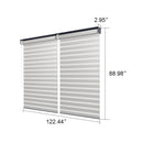 PURPLELEAF Outdoor Louvered Pergola Roller Blinds with Thermal Insulated, UV Protection Waterproof Fabric, Privacy Protection for Pergola, Easy to Install