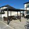 PURPLE LEAF Outdoor Louvered Pergola Patio Sun Shade Shelter with Adjustable Hardtop Patio Pergola Grey