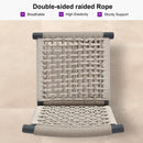 PURPLE LEAF Bar Stools Set of 2 with Back Aluminum Patio Counter Height Stools for Pool Lawn Kitchen All Weather Wicker Outdoor Bar Chairs