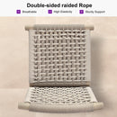 PURPLE LEAF Bar Stools Set of 2 with Back Aluminum Patio Counter Height Stools for Pool Lawn Kitchen All Weather Wicker Outdoor Bar Chairs