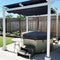 PURPLE LEAF Outdoor Retractable Pergola with Double Sun Shade Canopy White Heavy-Duty Aluminum Pergola Patio Modern Pergola for Garden Deck Backyard