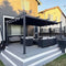 PURPLE LEAF Outdoor Pergola with Retractable Canopy Aluminum Shelter for Porch Garden  Beach Shade Pavilion Pergola Modern Backyard Deck