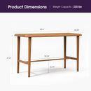 PURPLE LEAF Outdoor Bar Table Patio Dining Table Coffee Kitchen Breakfast Bistro Pub Bar Table for Patio Poolside