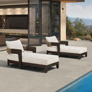 PURPLE LEAF Outdoor daybed Wider Chaise Lounge with Cushion and Pillow