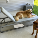 PURPLE LEAF Patio Chaise Lounge with Cushion Aluminum Tanning Chair Lounge Adjustable Reclining Set