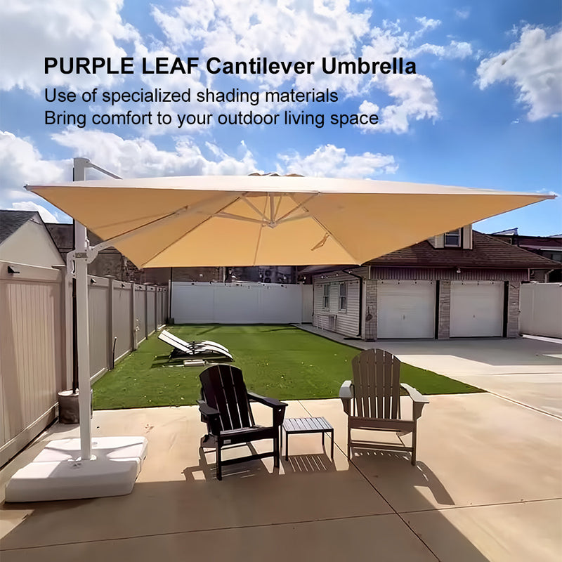 PURPLE LEAF White Outdoor Patio Umbrella Economical Large Patio Umbrellas