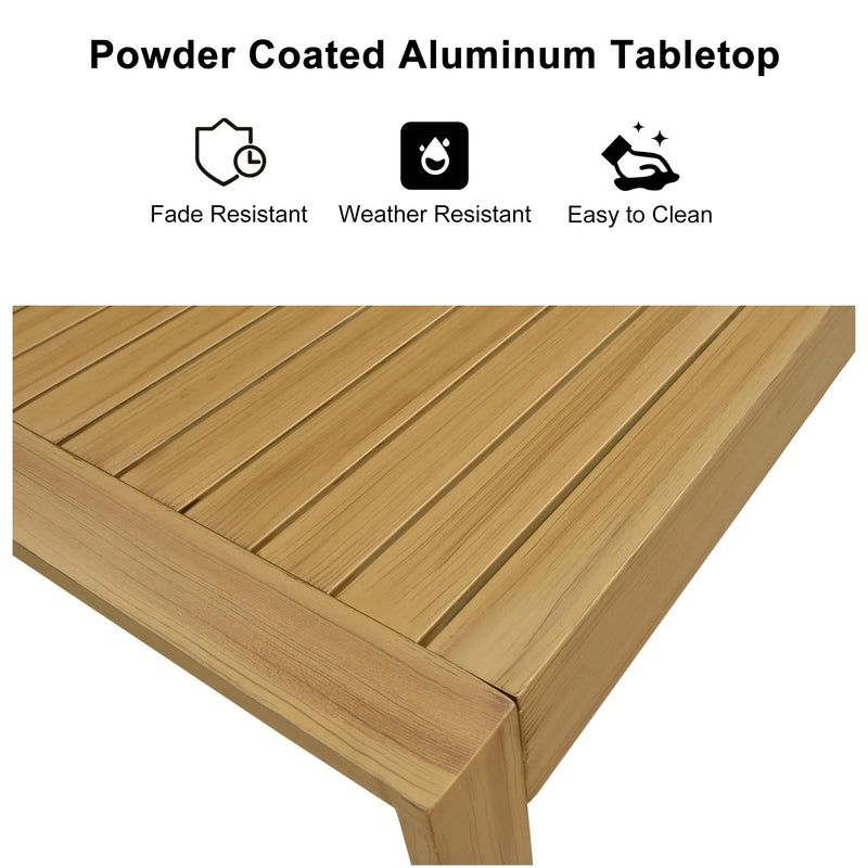 PURPLE LEAF Counter Stools, Bar Stools Set of 2 Rattan Bar Stools Wicker Bar Chairs Woven Aluminum Barstools with Back and Cushions