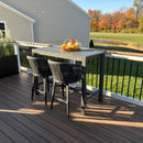 PURPLE LEAF Counter Stools, Bar Stools Set of 2 Rattan Bar Stools Wicker Bar Chairs Woven Aluminum Barstools with Back and Cushions