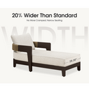 PURPLE LEAF Outdoor daybed Wider Chaise Lounge with Cushion and Pillow
