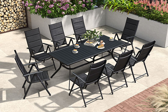 Garden furniture folding table and chairs hot sale