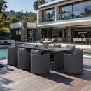 PURPLE LEAF 2- Pieces Patio Dining Chair All-Weather Modern Outdoor Aluminum Dining Chair with Olefin Cushions Pillows for Garden Backyard