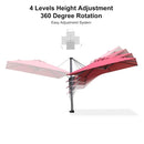 PURPLE LEAF Pool Umbrella Outdoor Cantilever Umbrella with In-ground Base