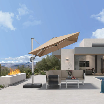 Tilting Cantilever Patio Umbrella Tilting Cantilever Patio Umbrella