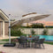 PURPLE LEAF Round Cantilever Patio Umbrella Heavy Duty Umbrella for Porch Garden Pool