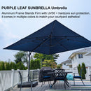 PURPLE LEAF Premium Patio Umbrella Classic SUNBRELLA Cantilever Umbrellas