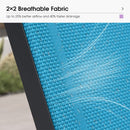 PURPLE LEAF Patio Chaise Lounge Plastic Pool Outdoor Lounge Chair with Aluminum Frame Stackable Patio Tanning Chairs for Poolside Sunbathing Beach Deck Yard