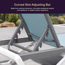 PURPLE LEAF Patio Chaise Lounge Chair Outside Aluminum Plastic Stackable Tanning Chairs for Pool Sunbathing Beach Deck Outdoor Lounger