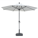 PURPLE LEAF Crank and Tilt Table Umbrella Outdoor Patio Market Umbrella with Visible Hand Crank System